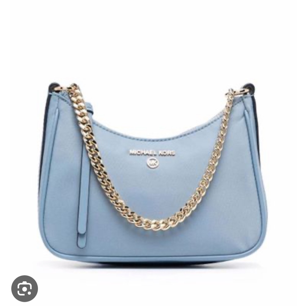 Dusty baby blue Michael Kors shoulder bag
